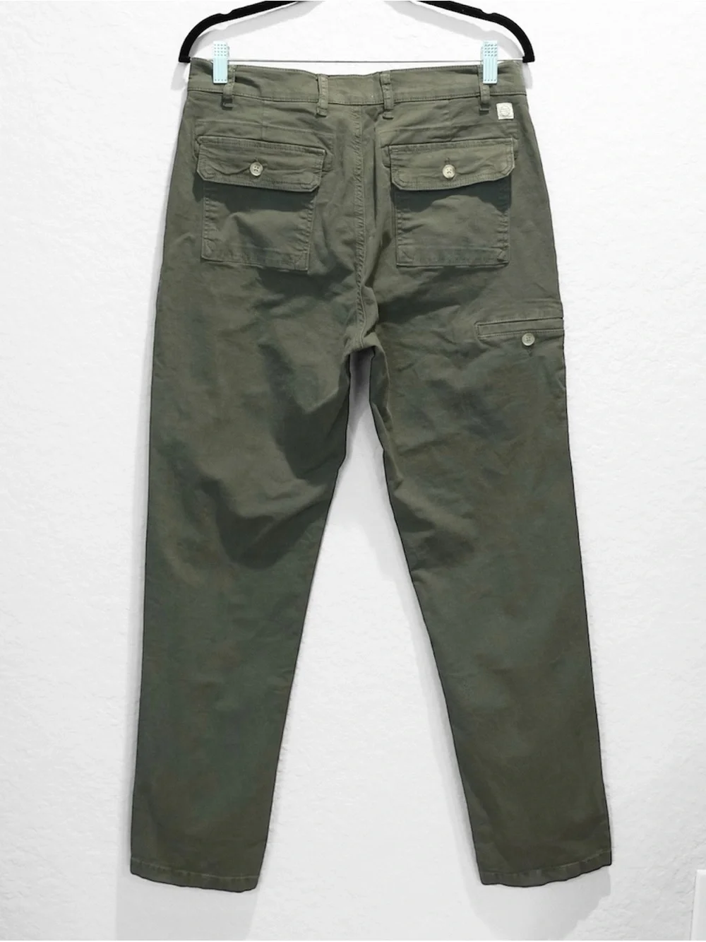 Marine Layer Breyer Relaxed Utility Pant Size 32 Green Multiple Pockets
